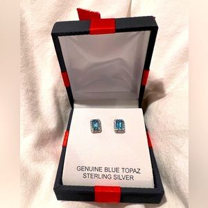 Blue Topaz Earrings
